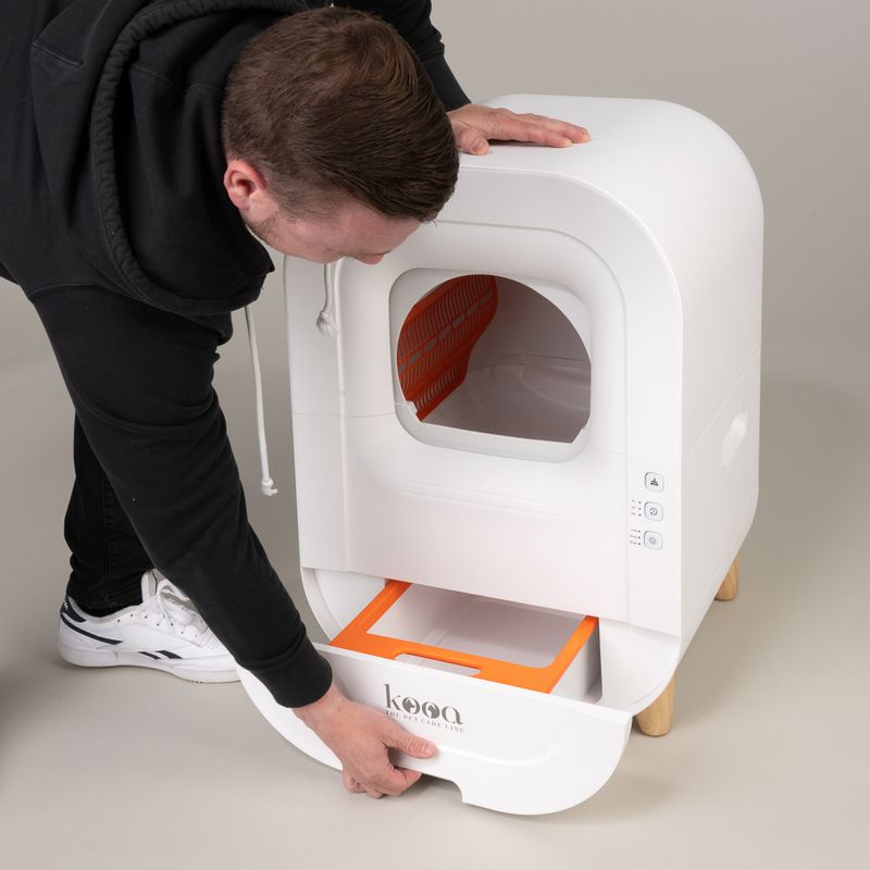 kooa Automatic Litter Box White
