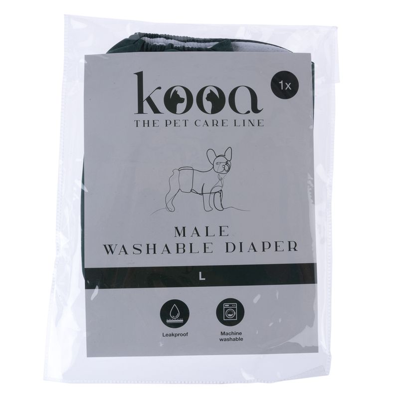 kooa Washable Nappy for Male Dogs Size S
