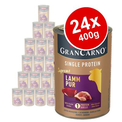 animonda GranCarno Adult Single Protein Supreme Saver Pack 24 x 400g Pure Lamb
