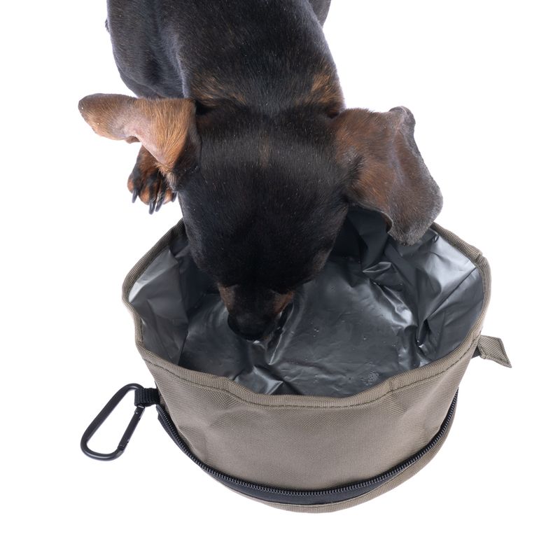Nomad Tales Spirit Portable Fabric Dog Bowl 2.5l, approx. diameter 20 x (H) 11.5 cm