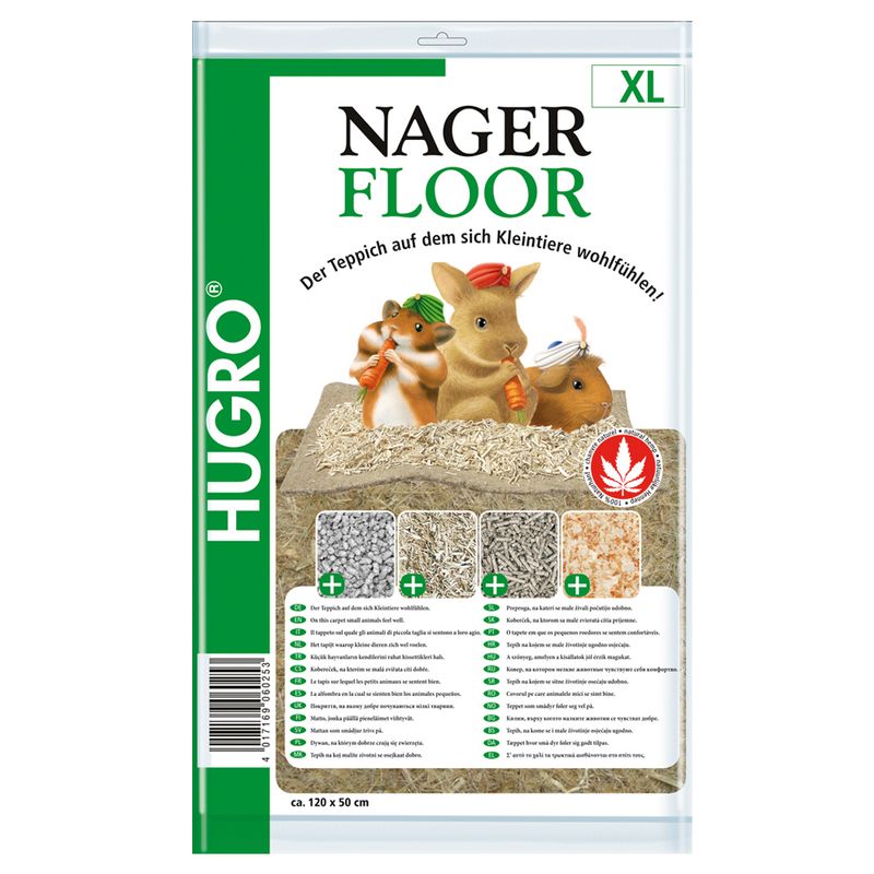 Hugro Hemp Floor for Small Pets 40 x 100 cm (L x W)