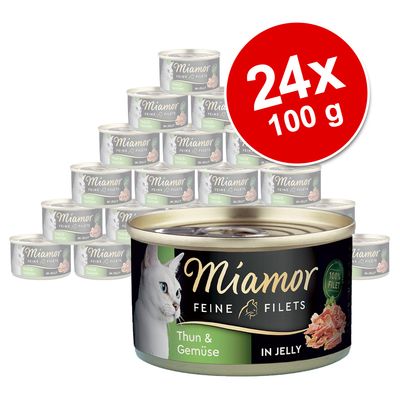 Miamor Fine Fillets Saver Pack 24 x 100g Skipjack Tuna