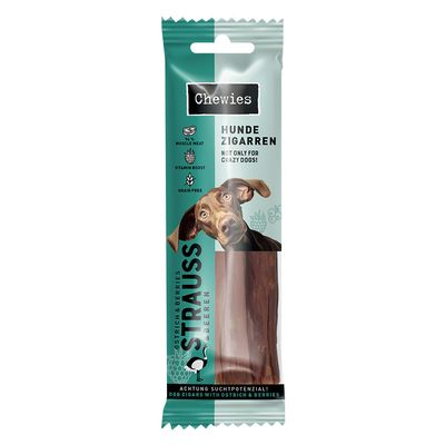 Chewies Dog Cigars Ostrich & Berries (75g)