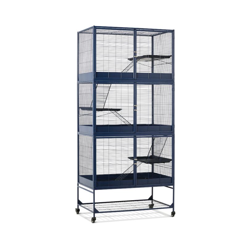 Savic Royal Suite 100 - Navy Blue Main Cage: 99.8 x 63.2 x 99cm (L x W x H)