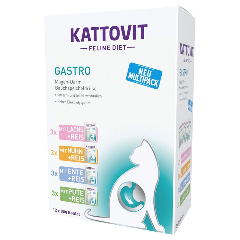 Kattovit Gastro Pouches 24 x 85g Duck & Rice