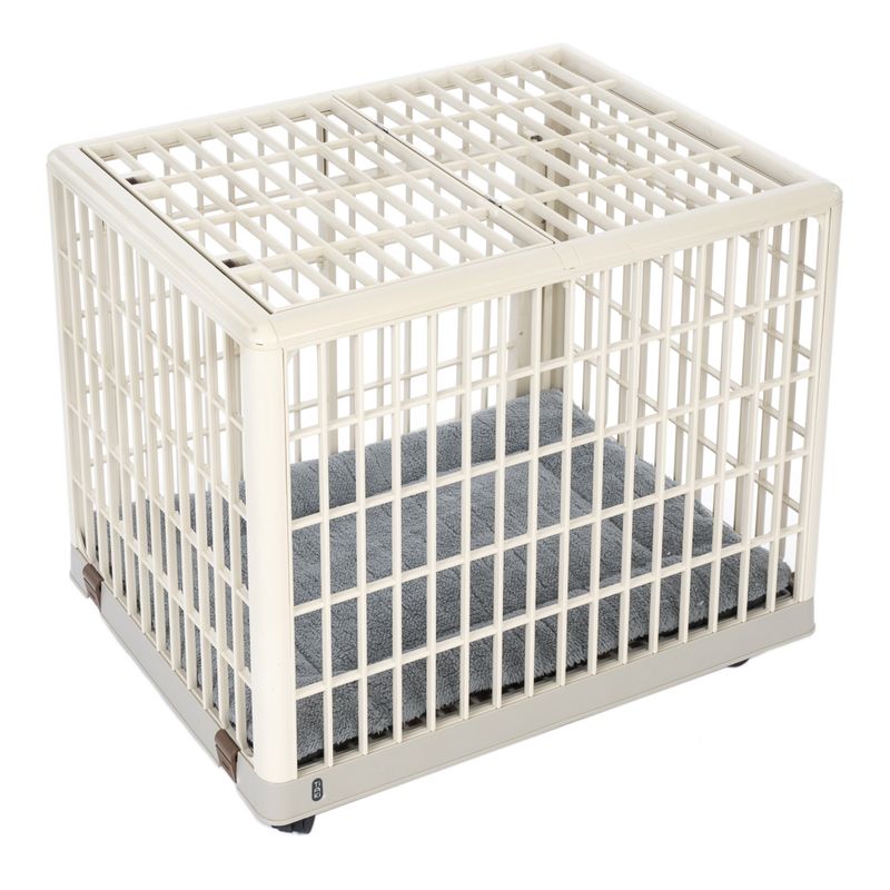 TIAKI Indoor Pet Crate with Cushion Size S: 64.5 x 50 x 56 cm (L x W x H)