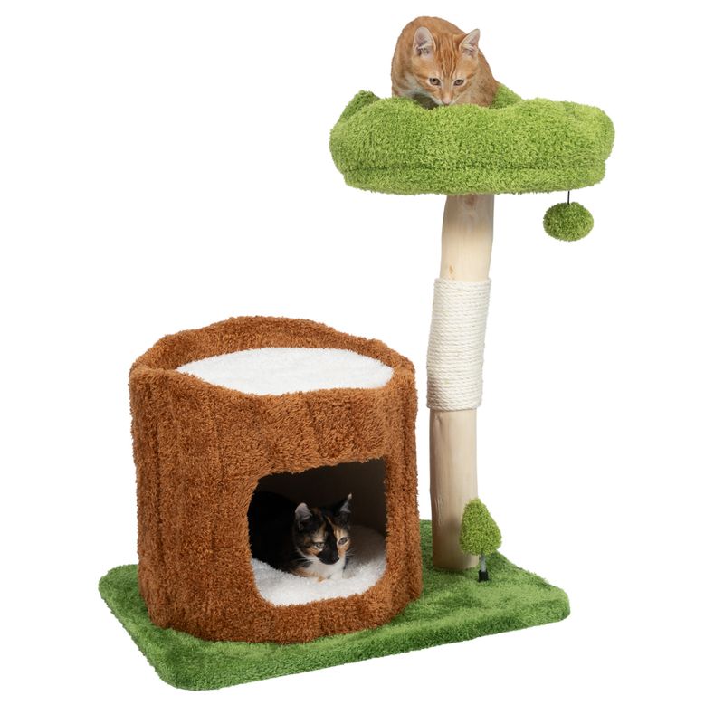 TIAKI Nature Maple Scratching Tree Green/Brown