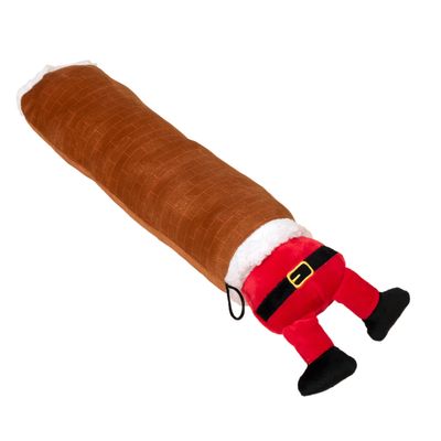 TIAKI Santa's Chimney Plush Dog Toy approx. 48 x 11 x 8 cm (L x W x H)