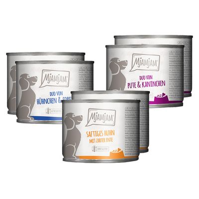MjAMjAM Adult Dog 6 x 200g Mixed Pack I (3 Varieties)