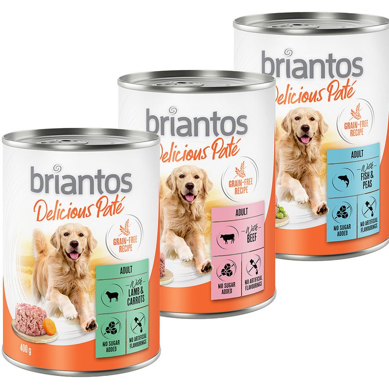 Briantos Delicious Paté Saver Pack 24 x 400g Mixed Pack (3 Varieties)