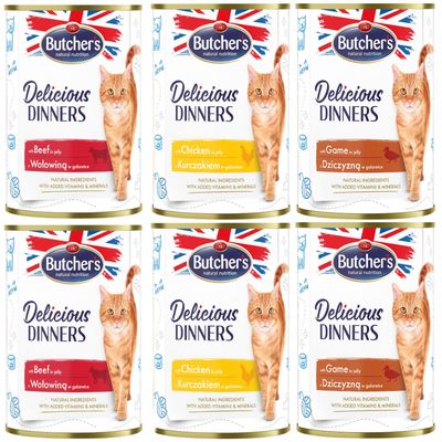 Butcher's Delicious Dinners Saver Pack 24 x 400g Mixed Pack (3 Varieties)