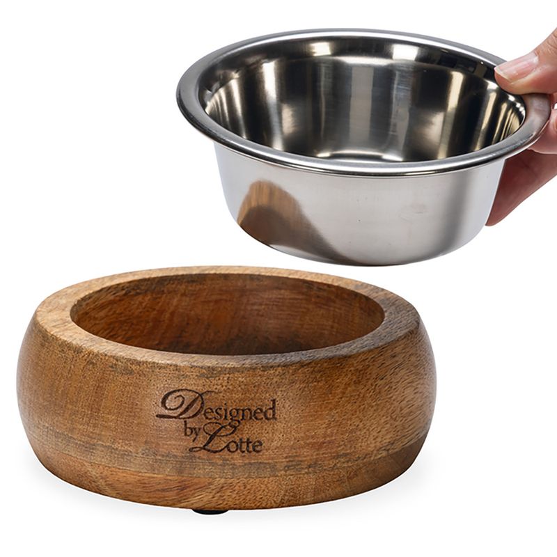 Designed by Lotte Mandira Wooden & Stainless Steel Bowl 350ml