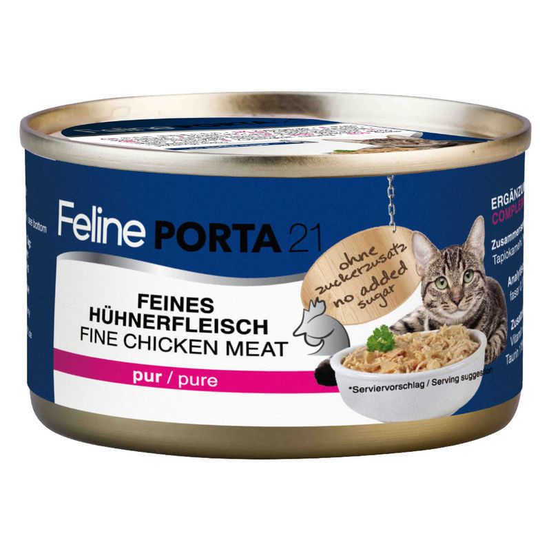 Feline Porta 21 - 6 x 90g Whole Tuna with Shrimps