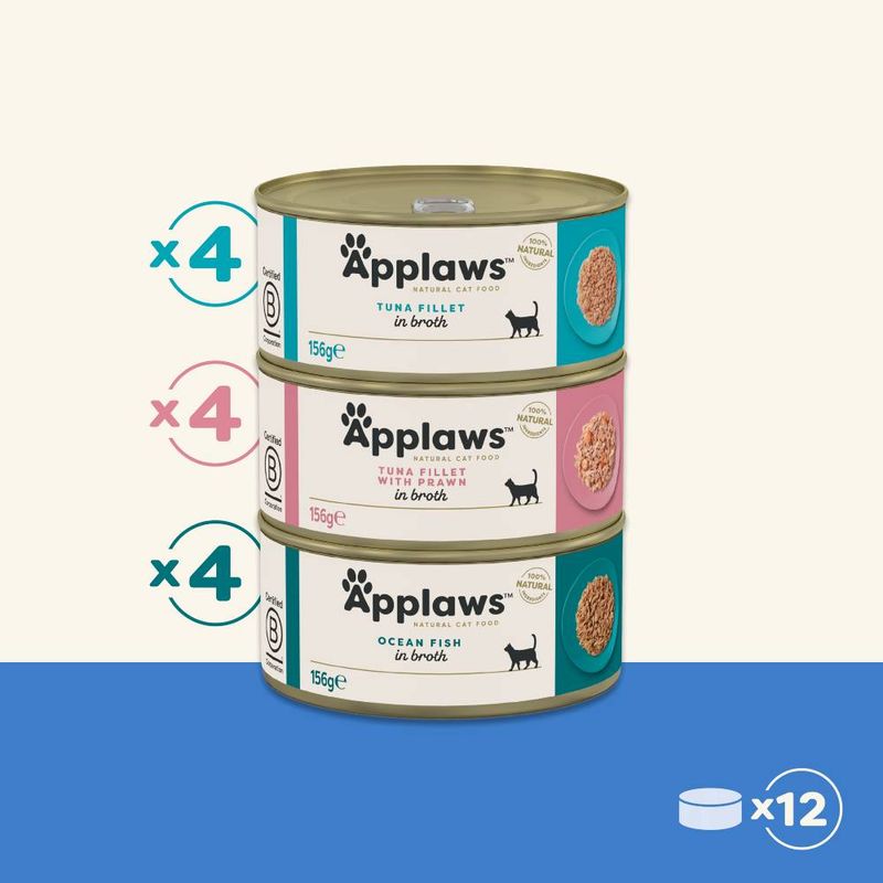 Applaws Cat Cans Mixed Pack 12 x 156g Chicken in Broth