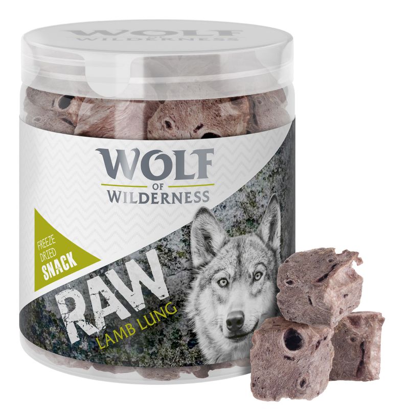 Wolf of Wilderness RAW Freeze-dried Snacks Saver Packs 4 Varieties: Lamb, Chicken, Beef, Duck (300g)
