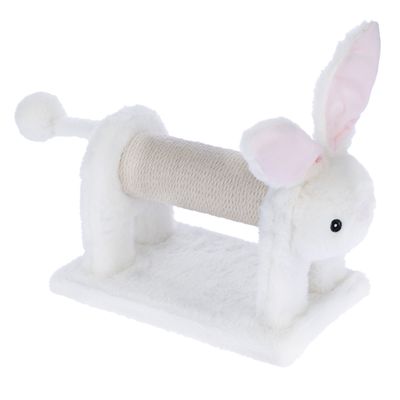 TIAKI Bunny Scratching Post for Cats White