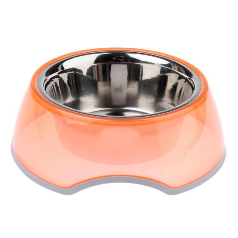 TIAKI Anti-Slip Bowl - Transparent Orange 400ml (16cm diameter)