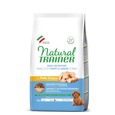 Natural Trainer Puppy & Junior Small & Toy with Chicken 2 kg
