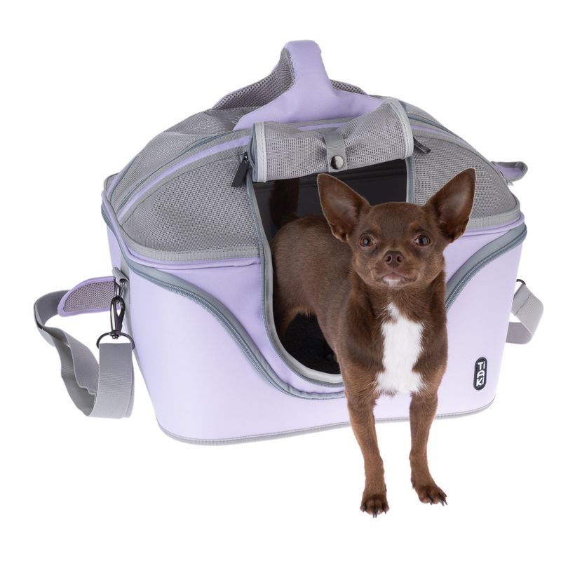 TIAKI Lavender Pet Carrier 46 x 36 x 35 cm (L x W x H)