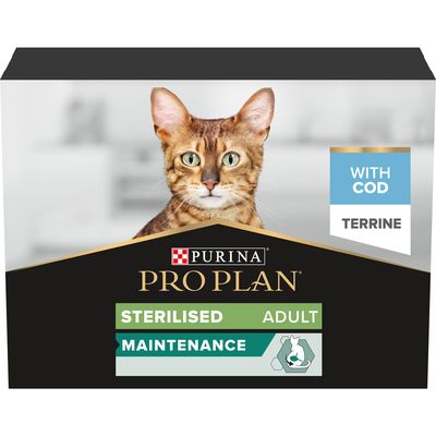 PURINA PRO PLAN Sterilised Adult Maintenance 10 x 75g Cod