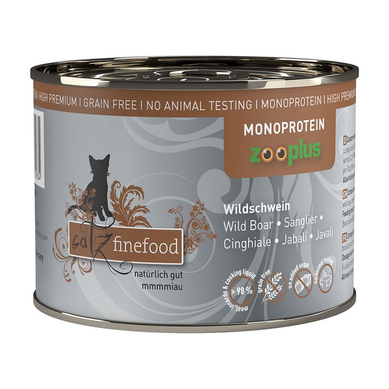 catz finefood Monoprotein Can 6 x 200g Turkey