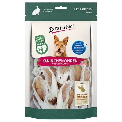 Dokas Rabbit Ears with Fur 100g