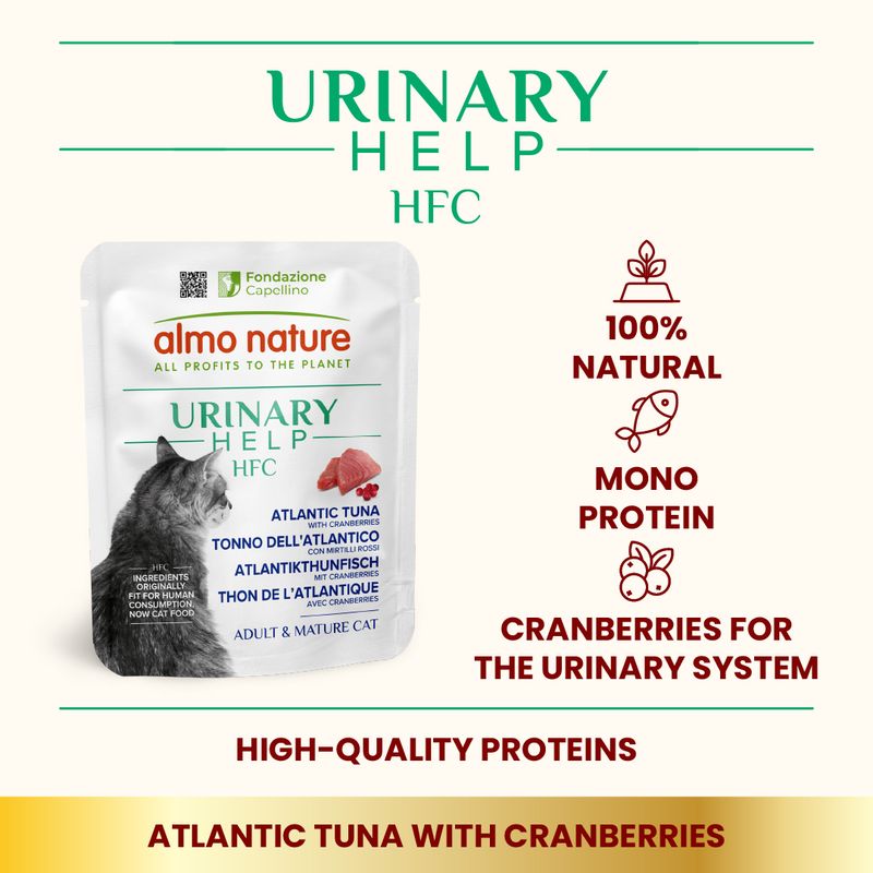 Almo Nature HFC Urinary Help Saver Pack 24 x 50g Chicken Breast with Cranberries