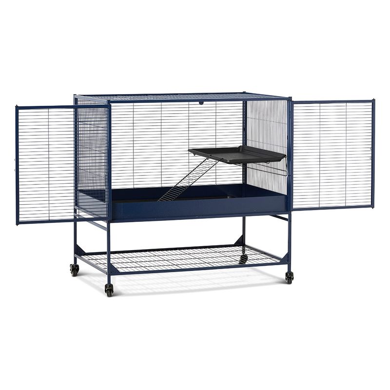 Savic Royal Suite 100 - Navy Blue Main Cage: 99.8 x 63.2 x 99cm (L x W x H)