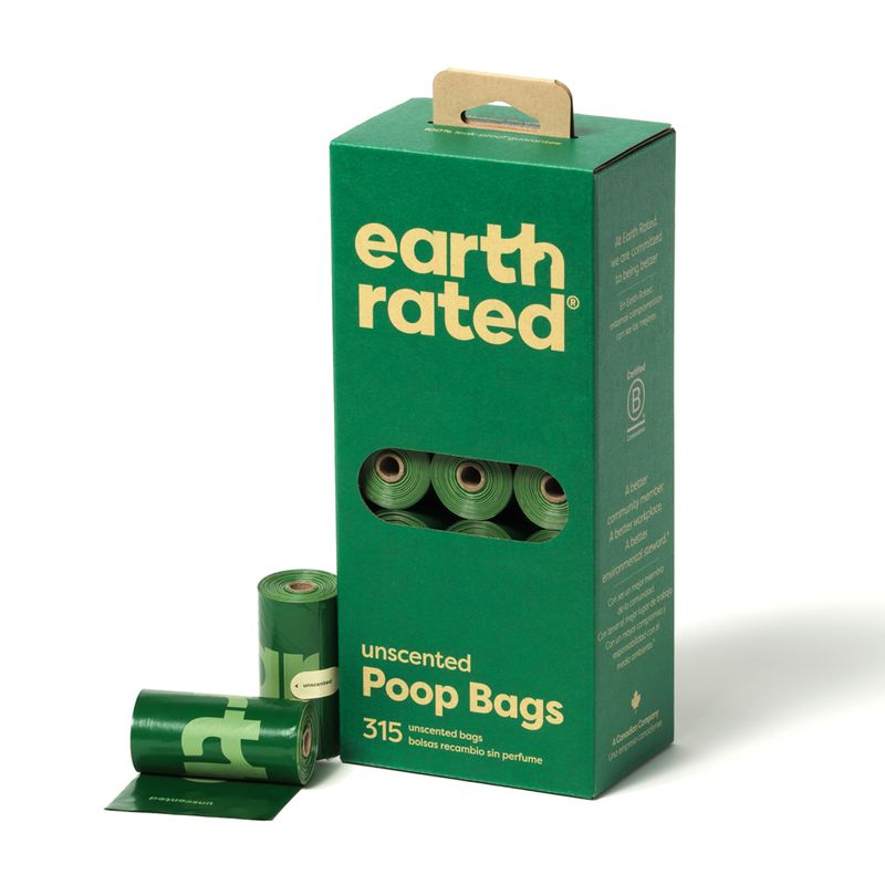 Earth Rated Dog Waste Bag Rolls 8 rolls of 15 bags, lavender (120 bags)