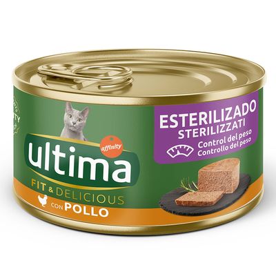 24 x 85g Ultima Fit & Delicious Wet Cat Food - 18 + 6 Free! * Sterilised Chicken (24 x 85g)