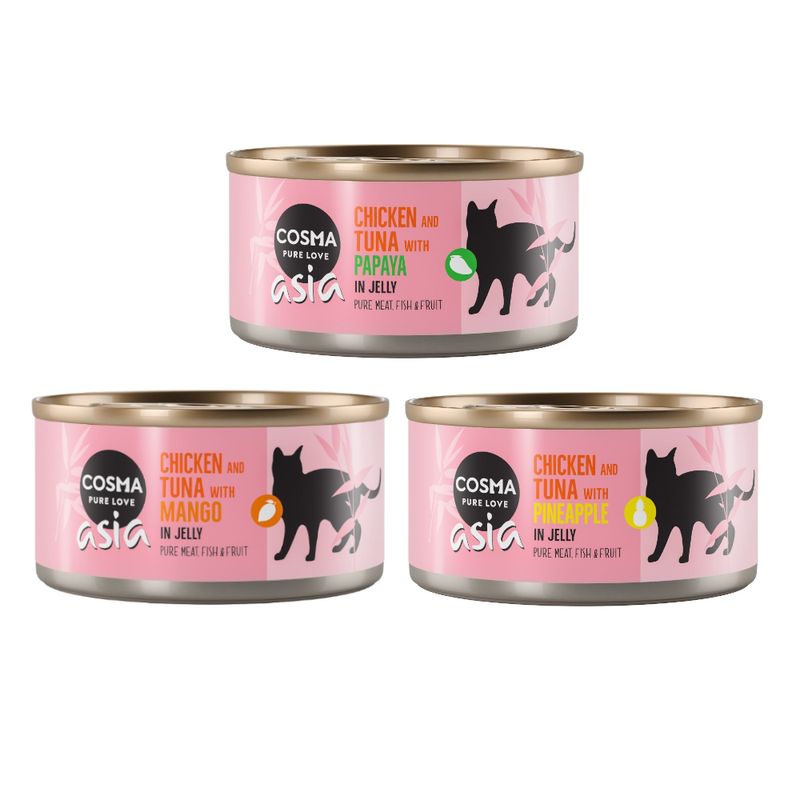 Cosma Asia Fruit in Jelly 6 x 170g Mixed Pack I