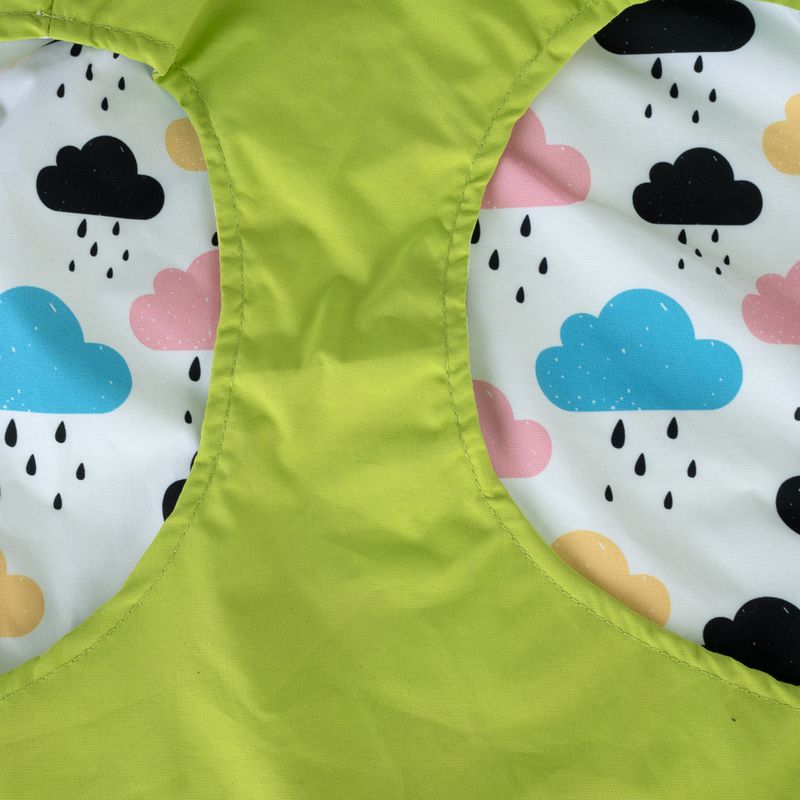 TIAKI Clouds Reversible Dog Raincoat approx. 30cm (Back Length)