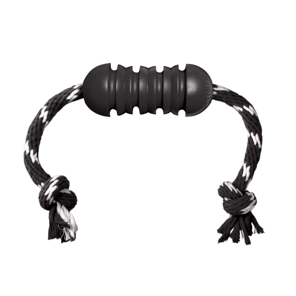 KONG Extreme Dental Dog Toy with Rope Size M: approx. 46 x 5cm (L x diameter)