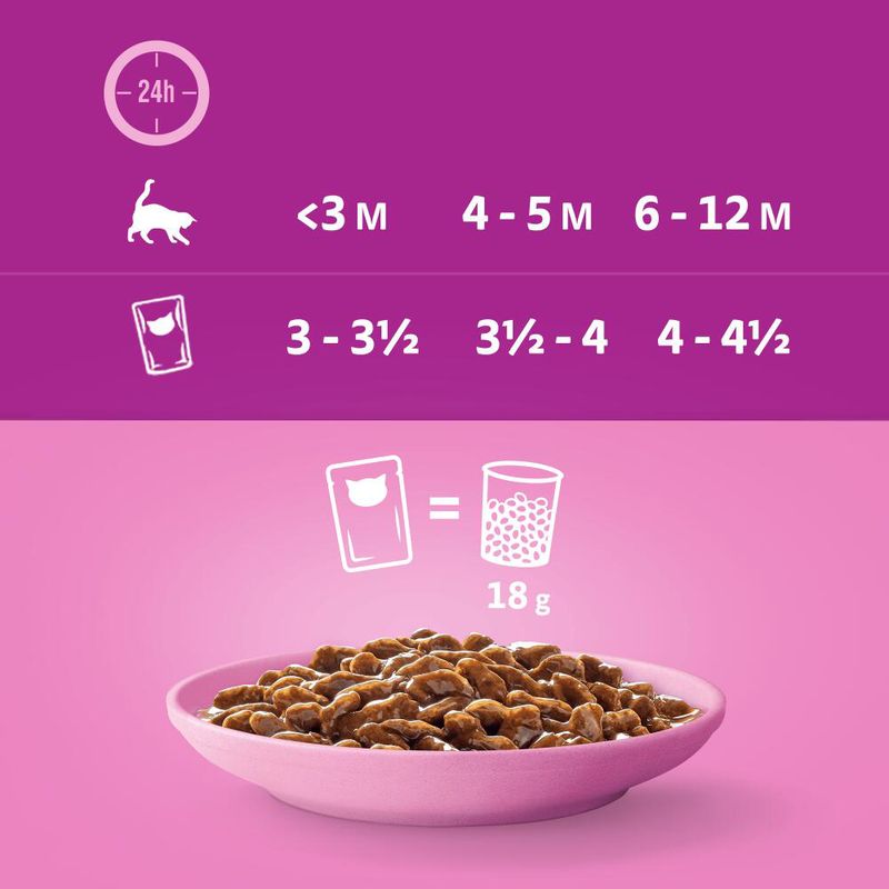 Whiskas Junior Pouches 48 x 85g Meat Selection in Gravy