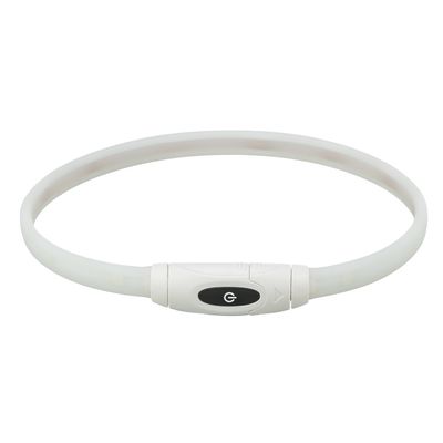 Trixie Flash Light Ring USB Silicone Size XS - XL: 65cm Neck Circumference, 16mm Wide