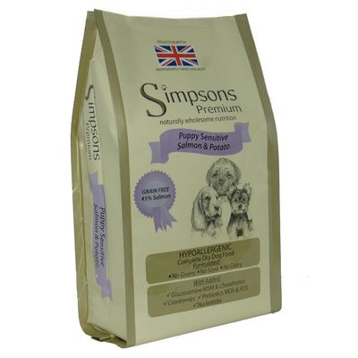 Simpsons Premium Sensitive Puppy Salmon & Potato Dry Dog Food 2kg