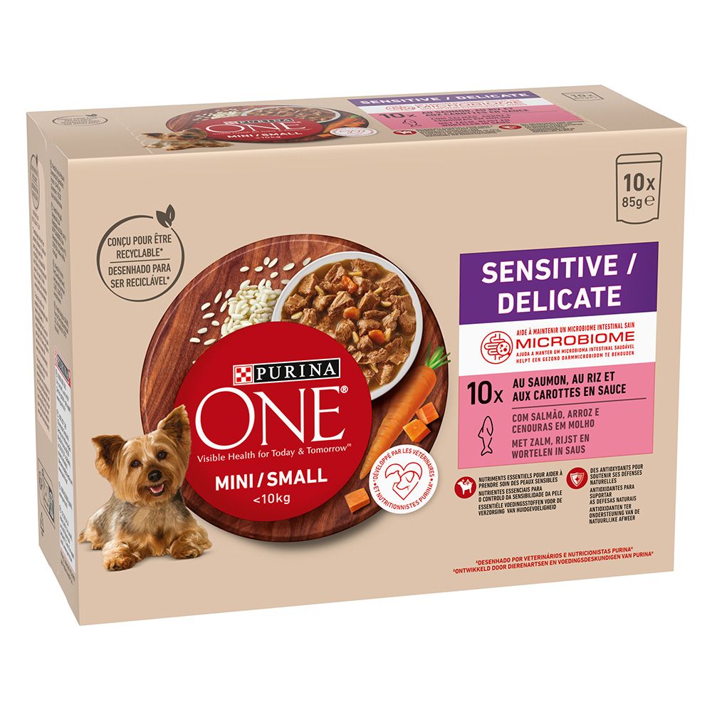 PURINA ONE Mini Sensitive-Delicate Salmon 10 x 85g