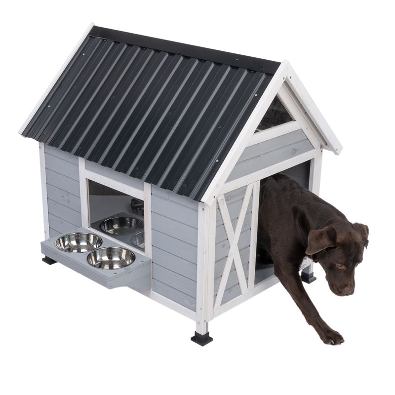 Modern Living Belmont Outdoor Dog Kennel approx. 101 x 92 x 95.5 cm (L x W x H)
