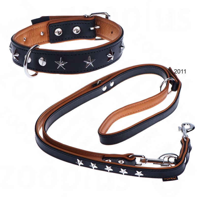 Heim Leather Lead & Collar Set - Stars Set 1