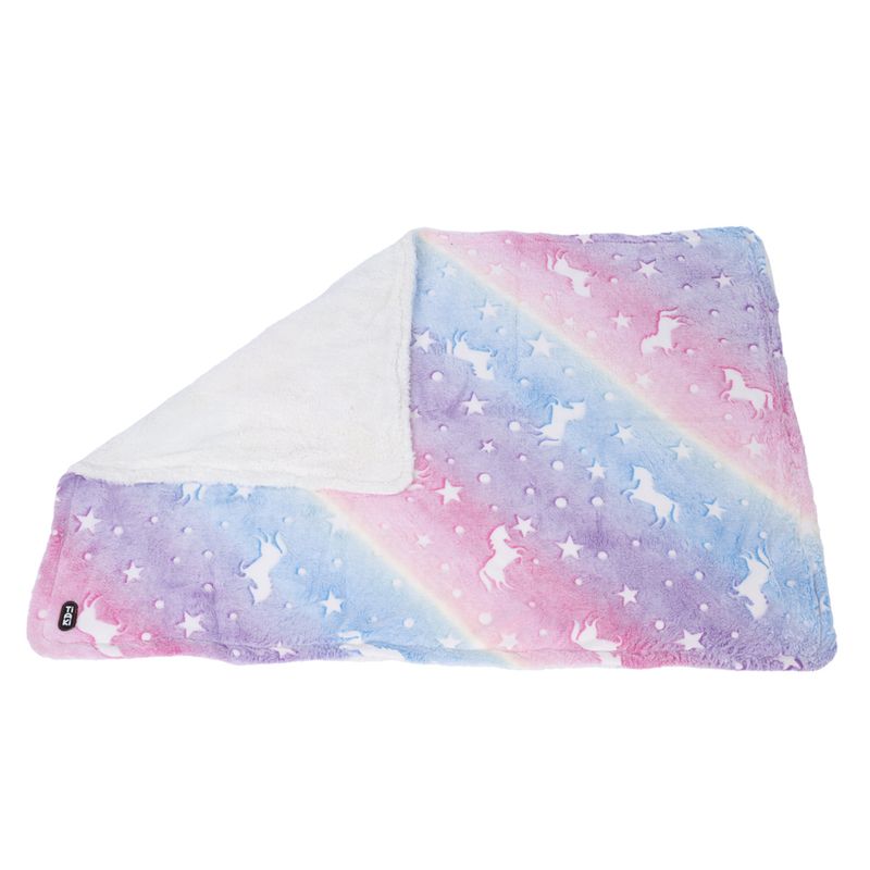 TIAKI Glowing Unicorns Cosy Blanket 100 x 70 cm (L x W)