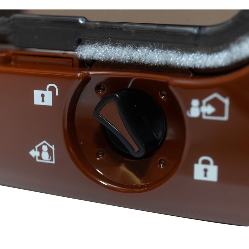 Cat Mate Microchip 360W Cat Flap Brown