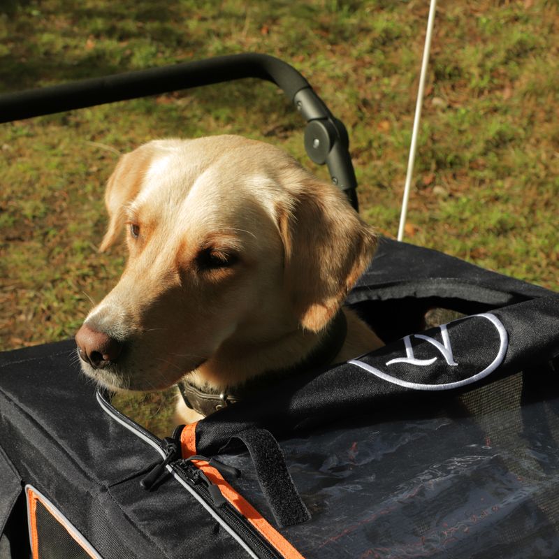 Nomad Tales Spirit Bike Trailer - Ebony/Tangerine 145 x 72 x 102 cm (L x W x H), up to 45kg