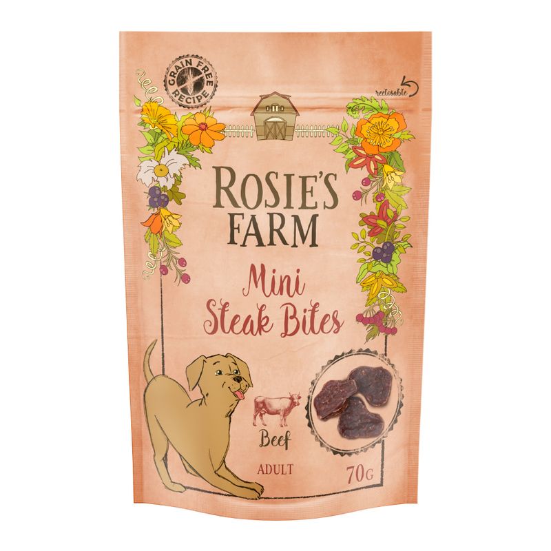 Rosie's Farm Mini Steak Bites Mixed Trial Pack 2 x 70g