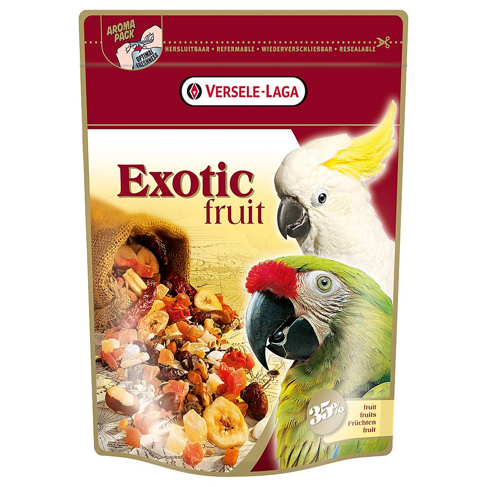 Versele-Laga Prestige Exotic Fruit - Fruit Mix for Parrots 600g