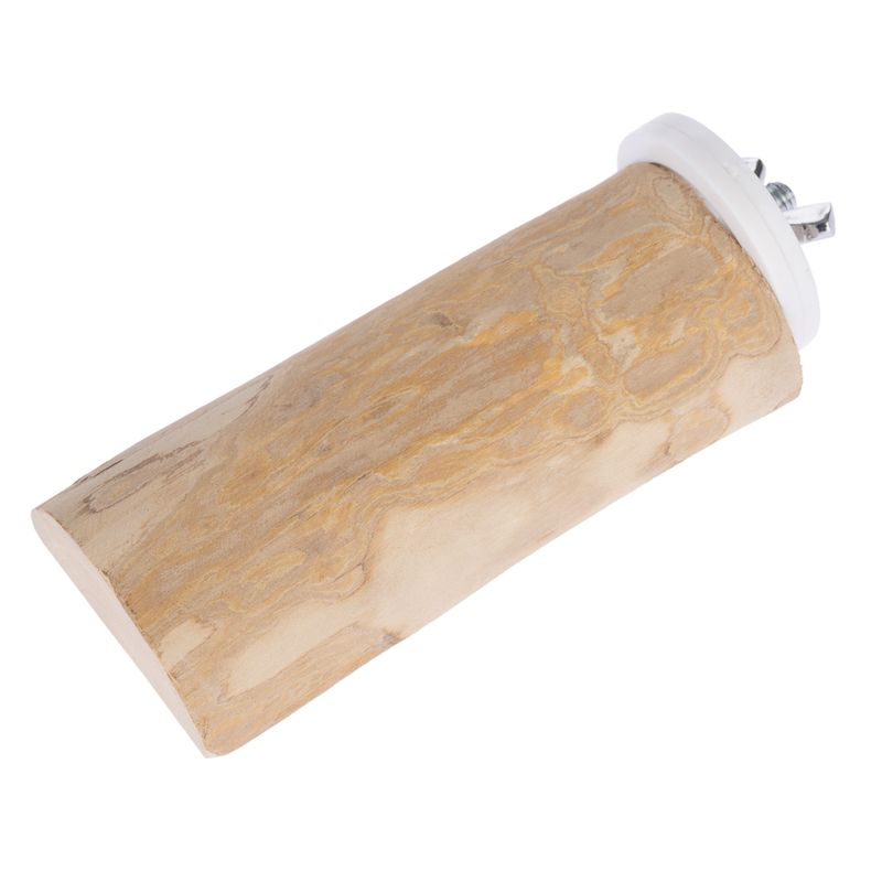 TIAKI Java Wood Bird Perch – Flat Size S: 4-5 x 10cm (diameter x L)