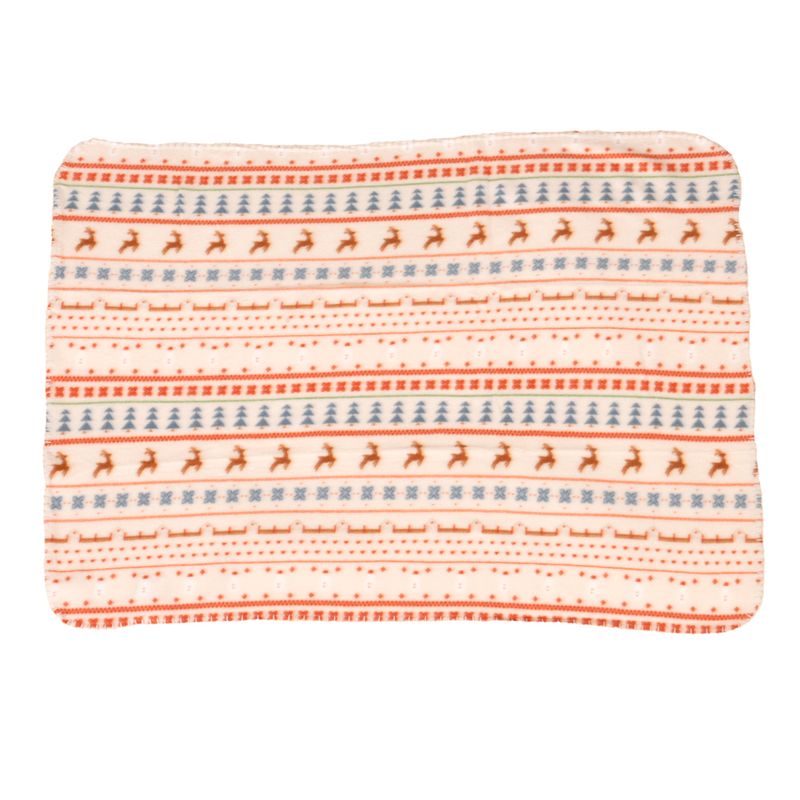 TIAKI Cosy Blanket with Nordic Winter Pattern Size S: 100 x 70 cm (L x W)