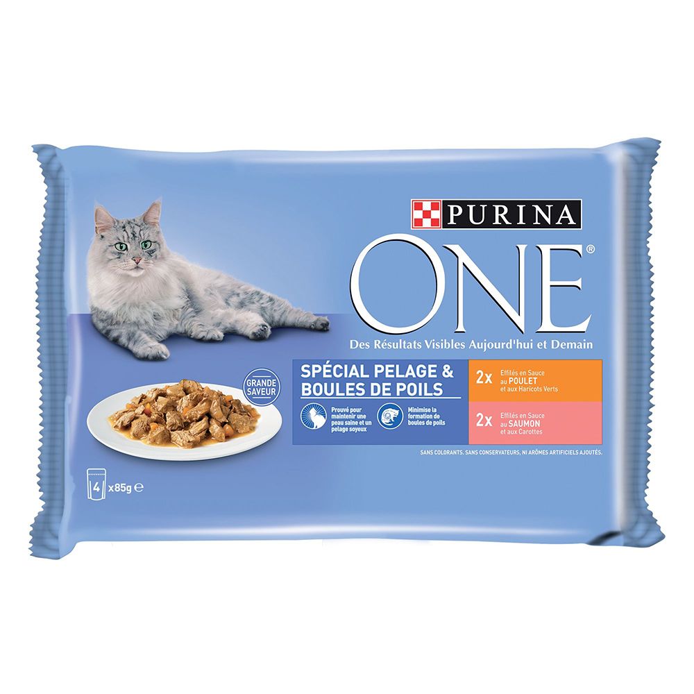 PURINA ONE Sterilised Salmon & Turkey (4 x 85g)
