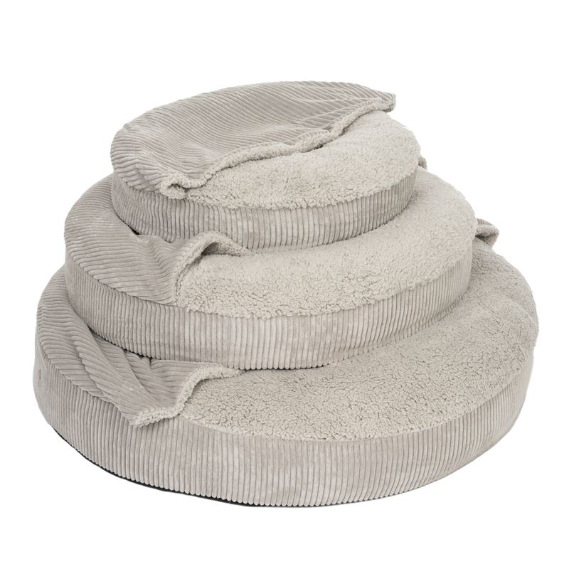 Flocke Dog Bed Grey Replacement Cover (90cm diameter)