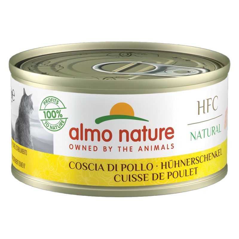 6 x 70g Almo Nature HFC Natural Wet Cat Food - 5 + 1 Free! * Chicken Mixed Pack (3 Varieties) (6 x 70g)