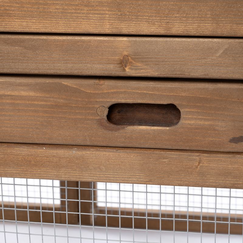 TIAKI Ranch Wooden Chicken Coop (Optionally Expandable) Attached Enclosure: 116 x 78 x 89.8 cm (L x W x H)